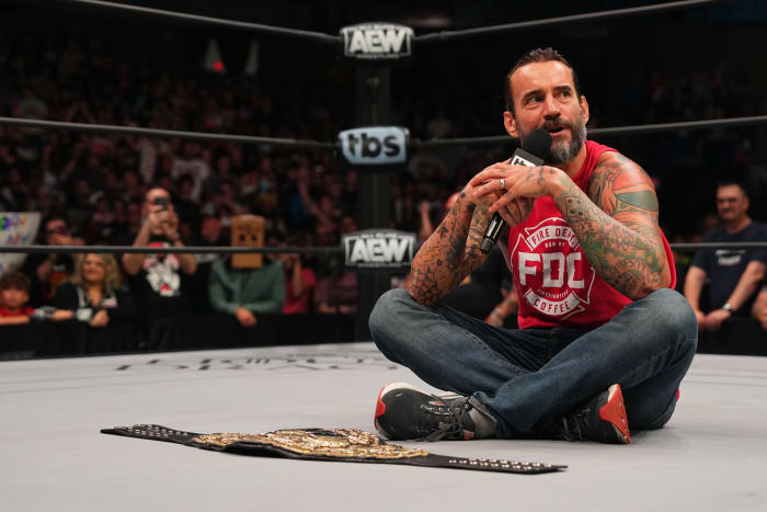 Punk injured his left foot almost immediately winning the AEW world championship and returned to “Dynamite” last week for the first time since June.